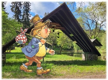 Wanderer bei Finsterbergen